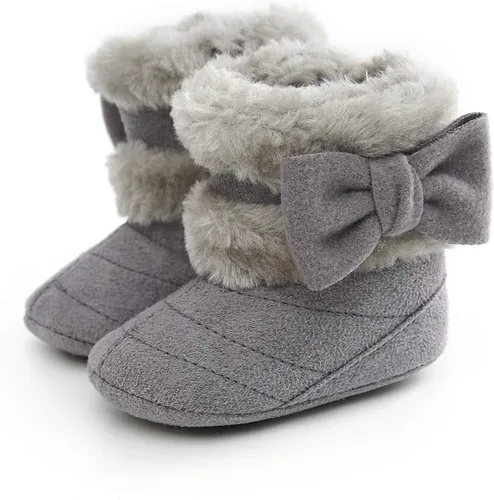 Vista 3 de COSANKIM Botas para bebés recién nacidos suela antideslizante suave botas cálidas de invierno para nieve zapatos precaminantes Nieve