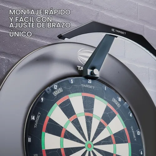Vista 2 de Target Darts Tablero de Dardos LED - Iluminación de Tablero de Dardos Brillante Cable Extra Largo de 3m Se Ajusta de Forma Segura a Todos
