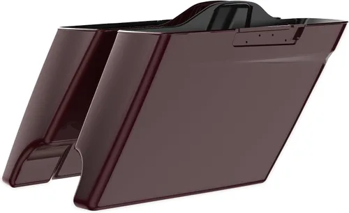 Vista 81 de Alforjas extendidas para Harley Touring Street Glide, Electra Glide, Road Glide 2014-2023 (whisky ámbar)