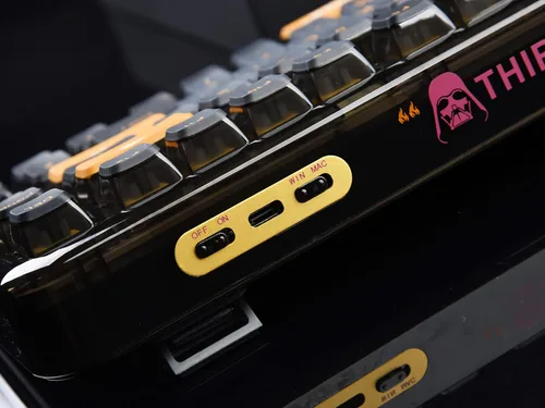 Vista 3 de YUNZII Coolkiller CK75 - Teclado mecánico inalámbrico intercambiable en caliente, teclado montado en junta acrílica transparente para WindowsMac