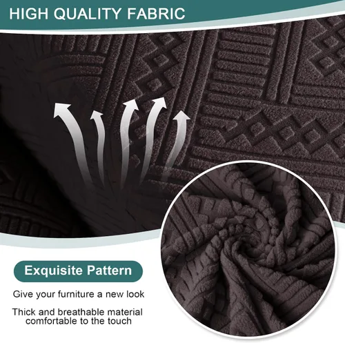 Vista 3 de Funda para silla reclinable sin brazos para sofá reclinable seccional en forma de L, funda elástica para asiento reclinable, funda de asiento