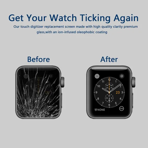 Vista 11 de Reemplazo de pantalla frontal para Apple Watch Series 4 Kit de reparación de digitalizador táctil con herramientas e instrucciones