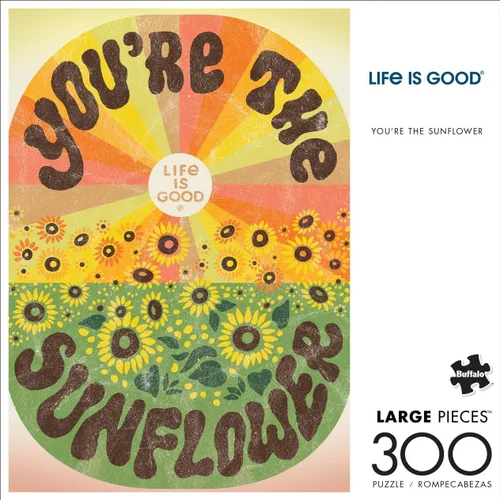 Vista 3 de Buffalo Games - Life is Good - You're The Sunflower - Rompecabezas de 300 piezas para adultos - Rompecabezas desafiante perfecto para noches