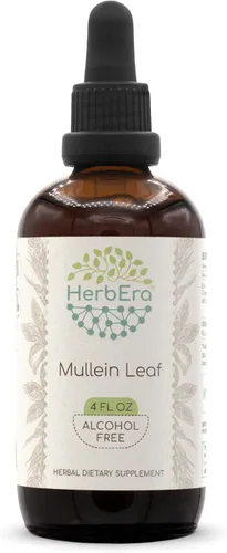 Vista 5 de Mullein Leaf B60 - Tintura de extracto de hierbas sin alcohol, gordolobo superconcentrado (Verbascum thapsus) Hoja seca (2 fl oz)