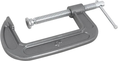 Vista 8 de Performance Tool W221 Abrazadera en C de hierro dúctil resistente con acabado de esmalte y tornillo cromado para una resistencia superior y un