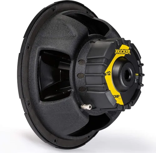 Vista 4 de KICKER 43C124 Comp 12" 300 vatios SVC 4-Ohm Subwoofer de audio para coche Gama baja profunda para camiones y SUV, lista para caja sellada o portada