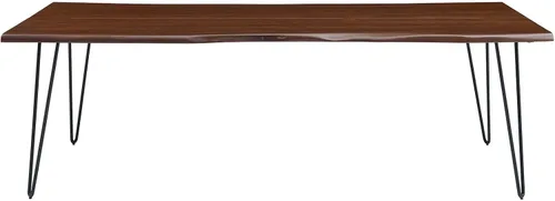 Vista 5 de Modway Ardor - Mesa de comedor rectangular de madera de acacia con borde vivo de 96 pulgadas en nogal negro Negro Nuez (Black Walnut)