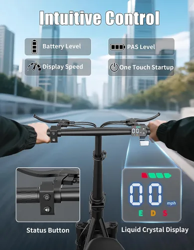 Vista 11 de Electric Scooter for Adults, 25MPH Top Speed, 35 Miles Max Range, 1000W Peak Motor, 48V 13Ah Battery, 14" E Scooter with Seat, Dual Suspension Oscuro