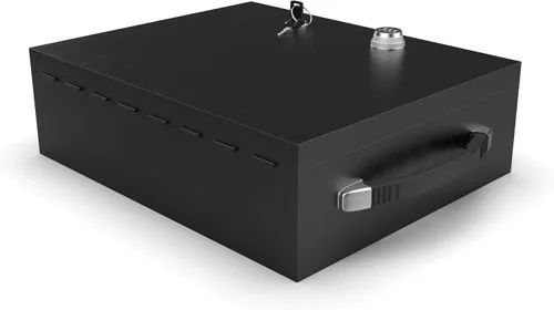 Vista 4 de Caja fuerte ignífuga, combinación dual y cofre de seguridad con cerradura de llave
