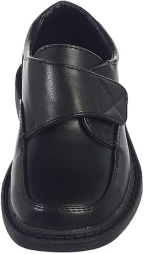 Vista 2 de Lito Zapatos de vestir mate para niños con correa de velcro