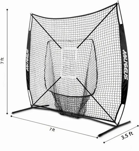 Vista 6 de 7'x7' Baseball Softball Practice Net with Strike Zone Target