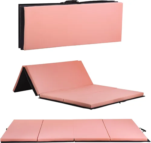 Vista 12 de Gymnastics Tumbling Mat Portable Gymnastics Mat Foldable Tumbling Mat 2ft W 6ft L/4ft W 6ft L/4ft W 8ft L/4ft W 10ft Exercise Mat Yoga Mat with