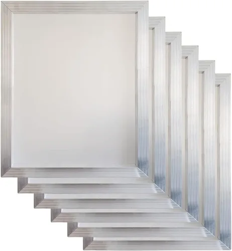 Vista 4 de YLZ Pantallas de impresión de pantalla de seda de aluminio 16 x 20 pulgadas Frame-110 malla blanca (2 PC)