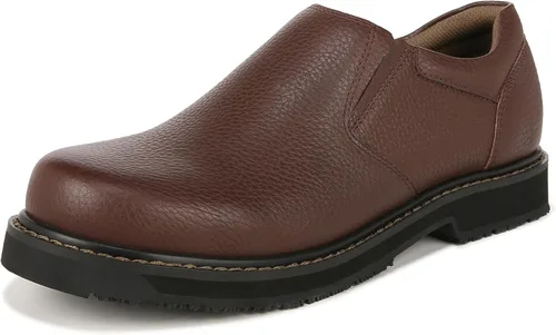 Vista 10 de Dr. Scholl's Shoes Winder II - Mocasines de trabajo antideslizantes para hombre Negro