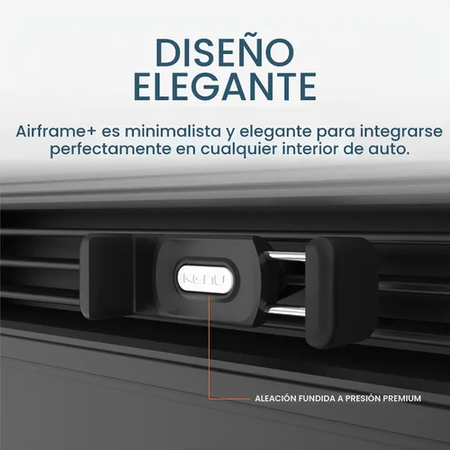 Vista 5 de Kenu Airframe+, soporte de teléfonos/tabletas para autos., Airframe+, 6", Negro