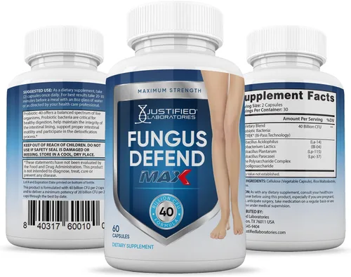 Vista 6 de Justified Laboratories (3 unidades) Fungus Defender Max Pills 40 mil millones UFC probiótico 180 cápsulas