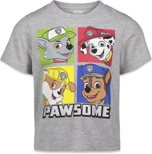 Vista 3 de Paw Patrol Rocky Rubble Marshall 2 Pack T-Shirts Toddler to Big Kid