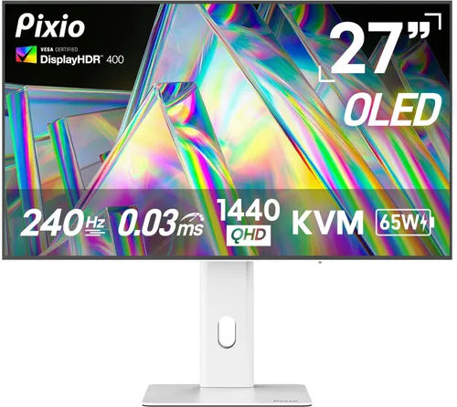 Vista 12 de Pixio PX27U Wave Beige 27 pulgadas 160Hz Frecuencia de actualización 4K 3840x2160p Resolución Panel IPS rápido 1ms GTG Tiempo de respuesta Monitor