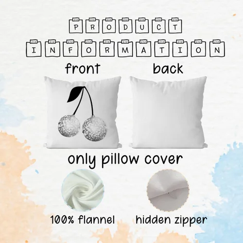 Vista 5 de IWXYI Fundas de almohada de cereza de moda, decoración de habitación de moda, fundas de almohada Y2K de 18 x 18 pulgadas, decoración retro