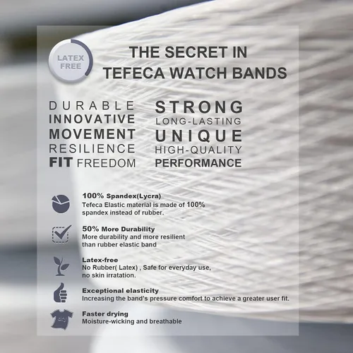 Vista 5 de Tefeca - Correa estampada y elásticada de repuesto para Apple Watch, ultrancha