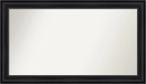 Vista 329 de Amanti Art Espejo personalizado, espejo de baño negro Astor, espejo de pared o espejo de tocador de baño sobre el fregadero (25 x 25 pulgadas)