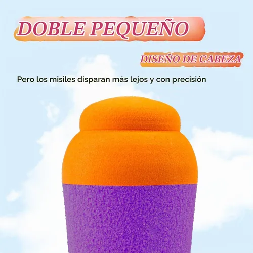 Vista 4 de Aevdor Paquete de 12 repuestos de mega misiles para lanzadores Nerf