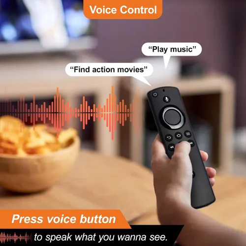 Vista 3 de Replacement Remote Voice Controller for Fire Stick 2nd Gen/Lite/4K/2020 Release, TVs Cube(1st/2nd Gen), Smart TV 3rd Gen, Not for Smart TV 1st/2nd