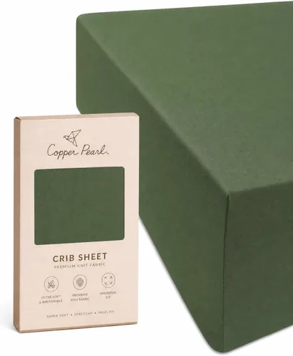 Vista 114 de Copper Pearl: Sábanas de punto prémium para cuna de bebé para niños y niñas, transpirables y suaves, sábanas ajustables para colchones estándar