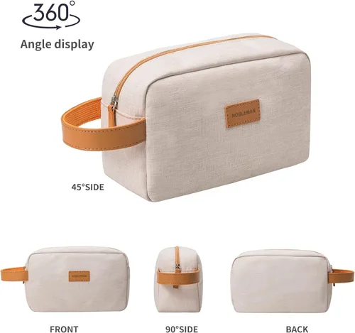 Vista 4 de Bolsa organizadora de viaje Beige Estuche organizador de viaje