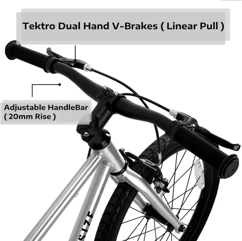 Vista 12 de A11N SPORTS BELSIZE - Bicicleta para niños de 20 pulgadas, bicicleta ligera de aleación de aluminio (solo 14.82 libras) para niños de 7 a 10 años
