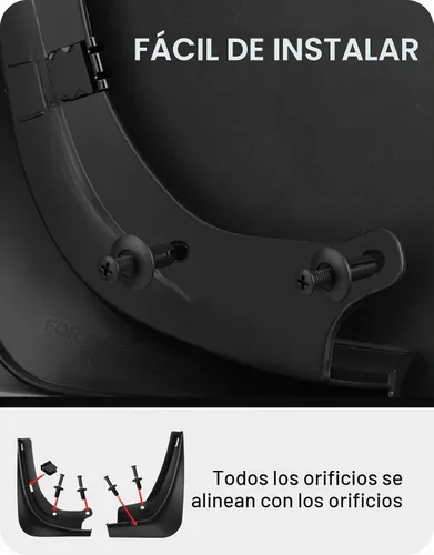 Vista 7 de BASENOR 2017-2023 Tesla Model 3 solapas de barro protectores contra salpicaduras guardabarros (diseño patentado) sin perforación sin cinta