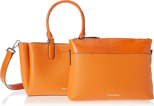 Vista 8 de Calvin Klein Rita - Bolsa organizadora 2 en 1, naranja llama, Flame Orange