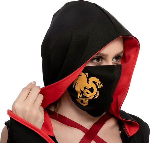 Vista 5 de Spooktacular Creations Disfraz de ninja de Halloween para mujeres adultas para disfrazarse fiesta de disfraces truco o trato cosplay