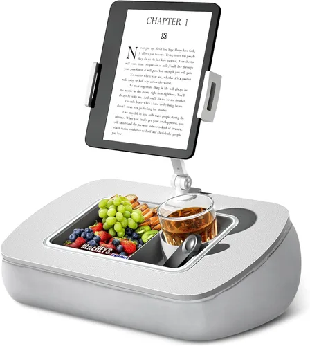 Vista 11 de ERGONOV Soporte de almohada para tableta con tazón de aperitivo, soporte