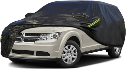 Vista 170 de KouKou Funda impermeable para automóvil SUV adecuada para BMW X1 de 2009 a 2025, 7 capas a prueba de viento para todo tipo de clima, cubierta