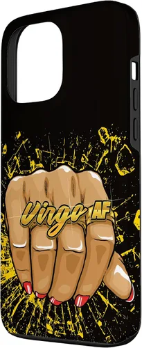 Vista 2 de iPhone 13 Pro Max Virgo AF - Anillo de astrología de cumpleaños para mujer, signo del zodiaco, funda Virgo