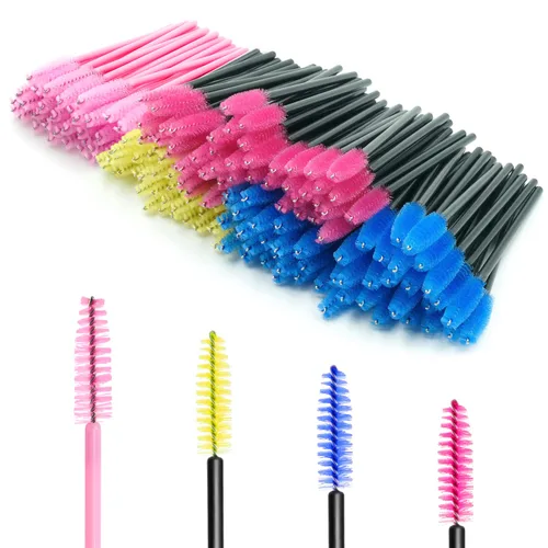 Vista 2 de 200 cepillos desechables para pestañas para extensión de pestañas, varitas de maquillaje para cejas para suministros de extensión de pestañas