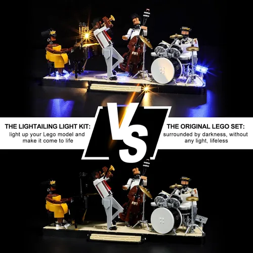 Vista 5 de LIGHTAILING Luz para Lego 21334 Jazz Quartet - Kit de iluminación LED compatible con el modelo de bloques de construcción Lego - No incluye el juego