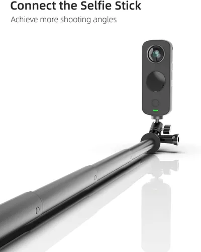 Vista 4 de Soporte de cámara de aluminio con rotación de 360 grados, montaje de adaptador ajustable de tornillo de 1/4, compatible con GoPro Hero