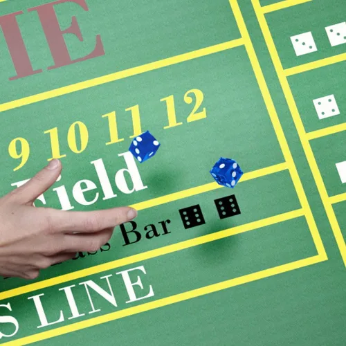 Vista 4 de Juego de dados - Dados de casino serializados de 19 mm de grado A con bordes afilados - Accesorios para noche de juegos de Trademark Poker (Azul)