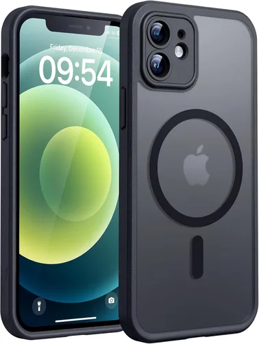 Vista 272 de TOCOL Funda magnética 3 en 1 para iPhone 15 Pro, mejorada [protección completa de cámara] con 2 protectores de pantalla, compatible con MagSafe Gris