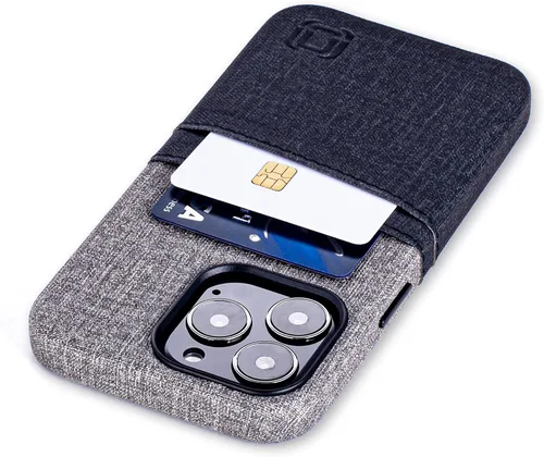 Vista 19 de Dockem Funda tipo cartera para iPhone 13 con placa metálica integrada para montaje magnético y 2 bolsillos para tarjetas de crédito: Luxe M2, piel