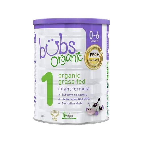 Vista 10 de Bubs Fórmula Infantil de 365 Días de Ganado Alimentado con Pasto con Hierro, Polvo a Base de Leche de Vaca para Bebés de 0-12 Meses, Hecha con Leche