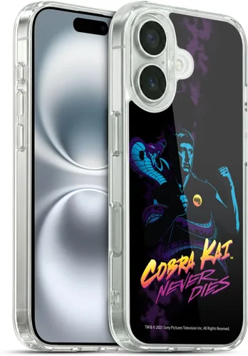 Vista 115 de Head Case Designs Funda de gel suave con licencia oficial de Cobra Kai Eagle Fang Logo Key Art compatible con Apple iPhone 7 Plus/iPhone 8 Plus