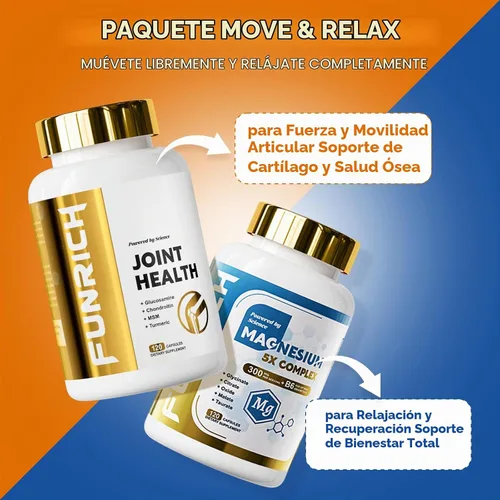 Vista 2 de Conjunto de suplementos de glucosamina condroitina MSM y complejo de magnesio