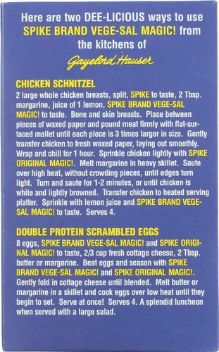 Vista 4 de Modern Products Spike Gourmet - Condimento natural Vege Sal, caja, 20 onzas