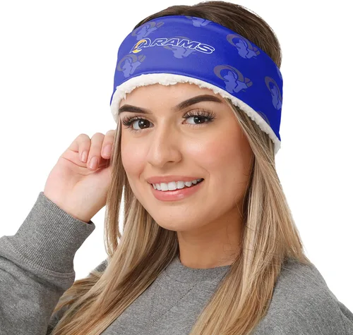 Vista 40 de FOCO Diadema de moda para mujer con logotipo de equipo de la NFL Gradiente impreso.