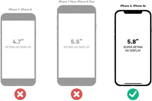 Vista 2 de OtterBox Commuter Series - Funda para iPhone Xs y iPhone X (solamente), embalaje no minorista, a medida (azul Blazer/azul mares tormentosos)