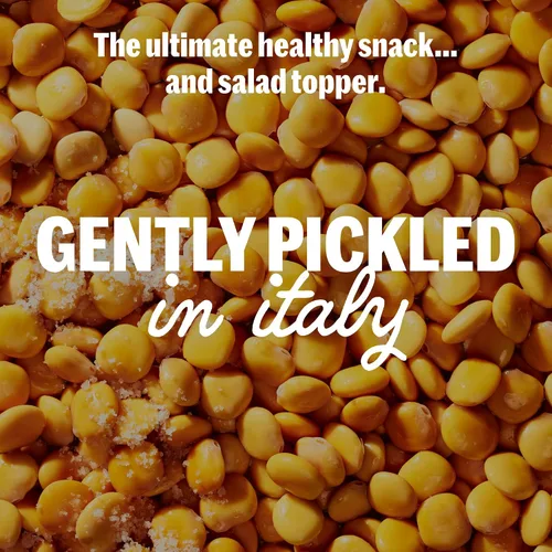 Vista 4 de BRAMI Lupini Beans Snack, Ajo y Romero, 7g de proteína vegetal, 0g de carbohidratos netos, vegano, vegetariano, keto, dieta mediterránea,