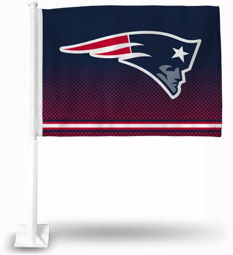 Vista 38 de Rico Industries NFL Double Sided Car Flag - 16" x 19" - Strong Pole That Hooks onto Car/Truck/Automobile